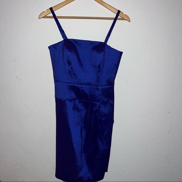 Calvin Klein Dresses & Skirts - Calvin Klein Iridescent Blue Purple Strappy Sleeveless Midi Dress Luminous Color